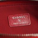 Chanel Gabrielle Pouch Clutch In Grey Quilted Wool And Navy Calfskin