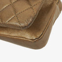 Chanel Gold Calfskin Medium Crown Single Flap Bag