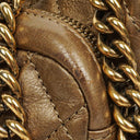 Chanel Gold Calfskin Medium Crown Single Flap Bag