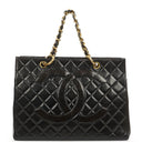 Chanel Grand Shopping Tote Quilted Lambskin Gold-Tone Hardware