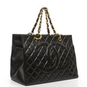 Chanel Grand Shopping Tote Quilted Lambskin Gold-Tone Hardware