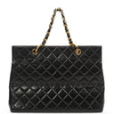 Chanel Grand Shopping Tote Quilted Lambskin Gold-Tone Hardware