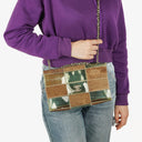 Chanel Green/Brown PVC and Leather Naked Patchwork Flap Bag