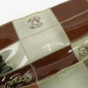 Chanel Green/Brown PVC and Leather Naked Patchwork Flap Bag