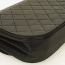 Chanel Half-Moon Double Flap Bag Black Quilted Lambskin 24K Gold-Plated Hardware