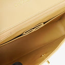 Chanel Half-Moon Flap Bag Beige Quilted Lambskin 24K Gold-Plated Hardware