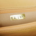 Chanel Half-Moon Flap Bag Beige Quilted Lambskin 24K Gold-Plated Hardware