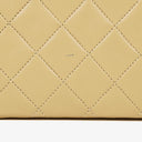 Chanel Half-Moon Flap Bag Beige Quilted Lambskin 24K Gold-Plated Hardware