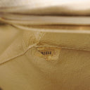 Chanel Half-Moon Flap Bag Beige Quilted Lambskin 24K Gold-Plated Hardware