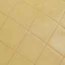Chanel Half-Moon Flap Bag Beige Quilted Lambskin 24K Gold-Plated Hardware