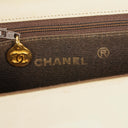 Chanel Half-Moon Flap Bag In Beige Quilted Lambskin