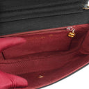 Sac à rabat demi-lune Chanel en jersey matelassé noir avec ferrures plaquées or 24K