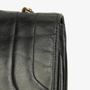 Chanel Half-Moon In Black Quilted Lambskin With 24K Gold-Plated Hardware