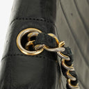 Chanel Half-Moon In Black Quilted Lambskin With 24K Gold-Plated Hardware