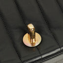 Chanel Half-Moon In Black Quilted Lambskin With 24K Gold-Plated Hardware