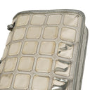 Chanel Large Ice Cube Flap Bag Mirrored Vinyl And Silver Metallic Leather With Silver-Tone Hardware