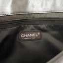 Chanel Large Ice Cube Flap Bag Mirrored Vinyl And Silver Metallic Leather With Silver-Tone Hardware