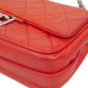 Chanel Icons Secret Label Quiltad Kalvskinn Flapväska med Silverfärgad Metall