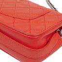 Chanel Icons Secret Label Quiltad Kalvskinn Flapväska med Silverfärgad Metall