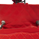 Chanel Icons Secret Label Quiltad Kalvskinn Flapväska med Silverfärgad Metall