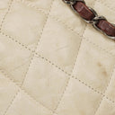 Chanel In The Mix Leather Large Tote Beige