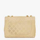 Chanel Jumbo CC Classic Single Flap Bag Beige Quilted Lambskin 24K Gold-Plated Hardware