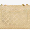 Chanel Jumbo CC Classic Single Flap Bag Beige Quilted Lambskin 24K Gold-Plated Hardware