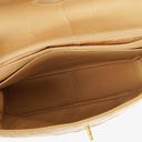 Chanel Jumbo CC Classic Single Flap Bag Beige Quilted Patent Leather 24K Gold-Plated Hardware