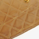 Chanel Jumbo CC Classic Single Flap Bag Beige Quilted Patent Leather 24K Gold-Plated Hardware
