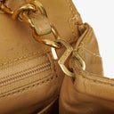 Chanel Jumbo CC Classic Single Flap Bag Beige Quilted Patent Leather 24K Gold-Plated Hardware