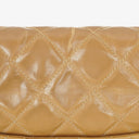 Chanel Jumbo CC Classic Single Flap Bag Beige Quilted Patent Leather 24K Gold-Plated Hardware