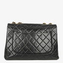 Chanel Jumbo CC Classic Single Flap Bag Black Quilted Lambskin 24K Gold-Plated Hardware