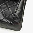 Chanel Jumbo CC Classic Single Flap Bag Black Quilted Lambskin 24K Gold-Plated Hardware