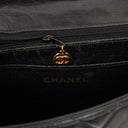 Chanel Jumbo CC Classic Single Flap Bag Black Quilted Lambskin 24K Gold-Plated Hardware
