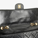 Chanel Jumbo CC Classic Single Flap Bag Black Quilted Lambskin 24K Gold-Plated Hardware