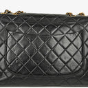Chanel Jumbo CC Classic Single Flap Bag Black Quilted Lambskin 24K Gold-Plated Hardware