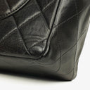Chanel Jumbo CC Classic Single Flap Bag Black Quilted Lambskin 24K Gold-Plated Hardware