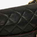 Chanel Jumbo CC Classic Single Flap Bag Black Quilted Lambskin 24K Gold-Plated Hardware