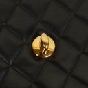 Chanel Jumbo CC Classic Single Flap Bag Black Quilted Lambskin 24K Gold-Plated Hardware