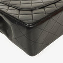 Chanel Jumbo CC Classic Single Flap Maxi Logo Bag Black Quilted Lambskin 24K Gold-Plated Hardware