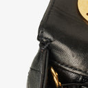 Chanel Jumbo CC Classic Single Flap Maxi Logo Bag Black Quilted Lambskin 24K Gold-Plated Hardware