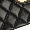 Chanel Jumbo CC Classic Single Flap Maxi Logo Bag Black Quilted Lambskin 24K Gold-Plated Hardware