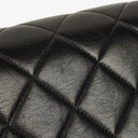 Chanel Jumbo CC Classic Single Flap Maxi Logo Bag Black Quilted Lambskin 24K Gold-Plated Hardware