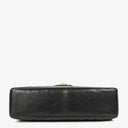 Chanel Jumbo CC Vertical Black Quilted Lamabskin Flap Bag 24K Gold-Plated Hardware