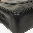 Chanel Jumbo CC Vertical Black Quilted Lamabskin Flap Bag 24K Gold-Plated Hardware