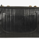 Chanel Jumbo CC Vertical Black Quilted Lamabskin Flap Bag 24K Gold-Plated Hardware