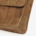 Chanel Jumbo CC Vertical Quilted Suede Flap Bag 24K Gold-Plated Hardware