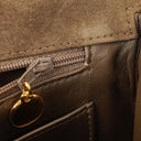 Chanel Jumbo CC Vertical Quilted Suede Flap Bag 24K Gold-Plated Hardware
