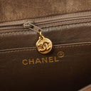 Chanel Jumbo CC Vertical Quilted Suede Flap Bag 24K Gold-Plated Hardware