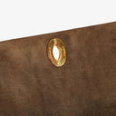 Chanel Jumbo CC Vertical Quilted Suede Flap Bag 24K Gold-Plated Hardware
